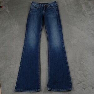 Silver Jeans Co Suki Bootcut Jeans Womens 28 Blue Stretch Mid Rise Denim Stylish